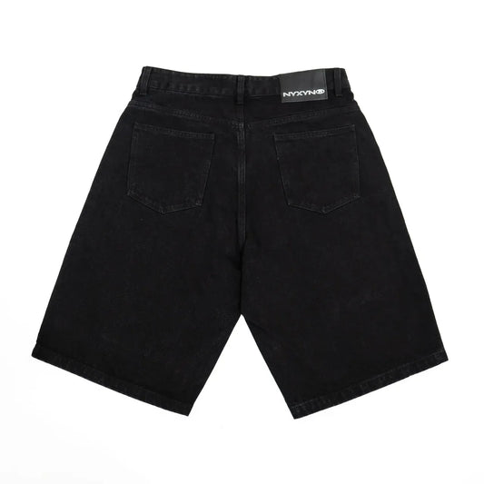 Nyxyn - HEAVY DENIM JORTS - Black