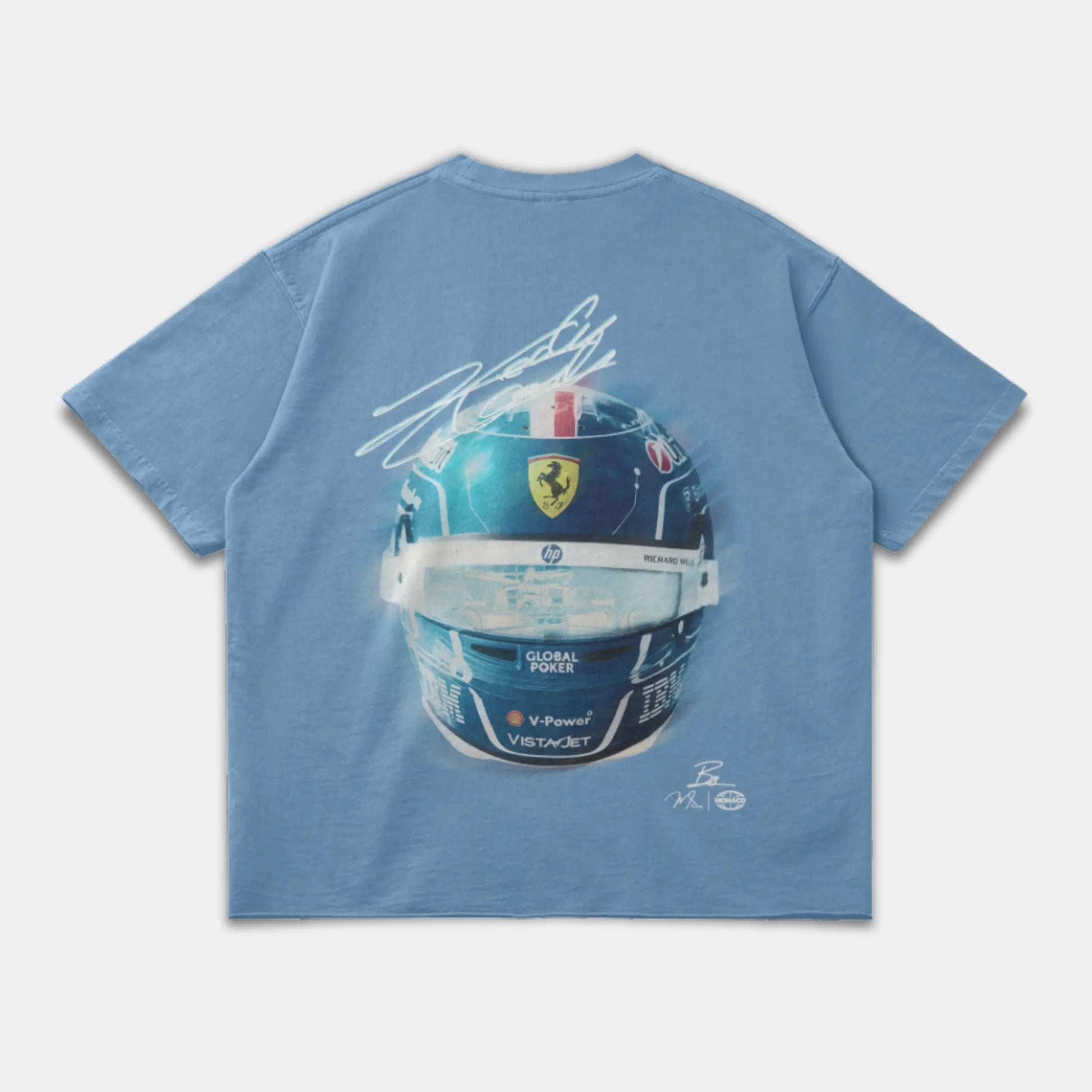 LECLERC MIAMI HELMET TEE - SLATE BLUE