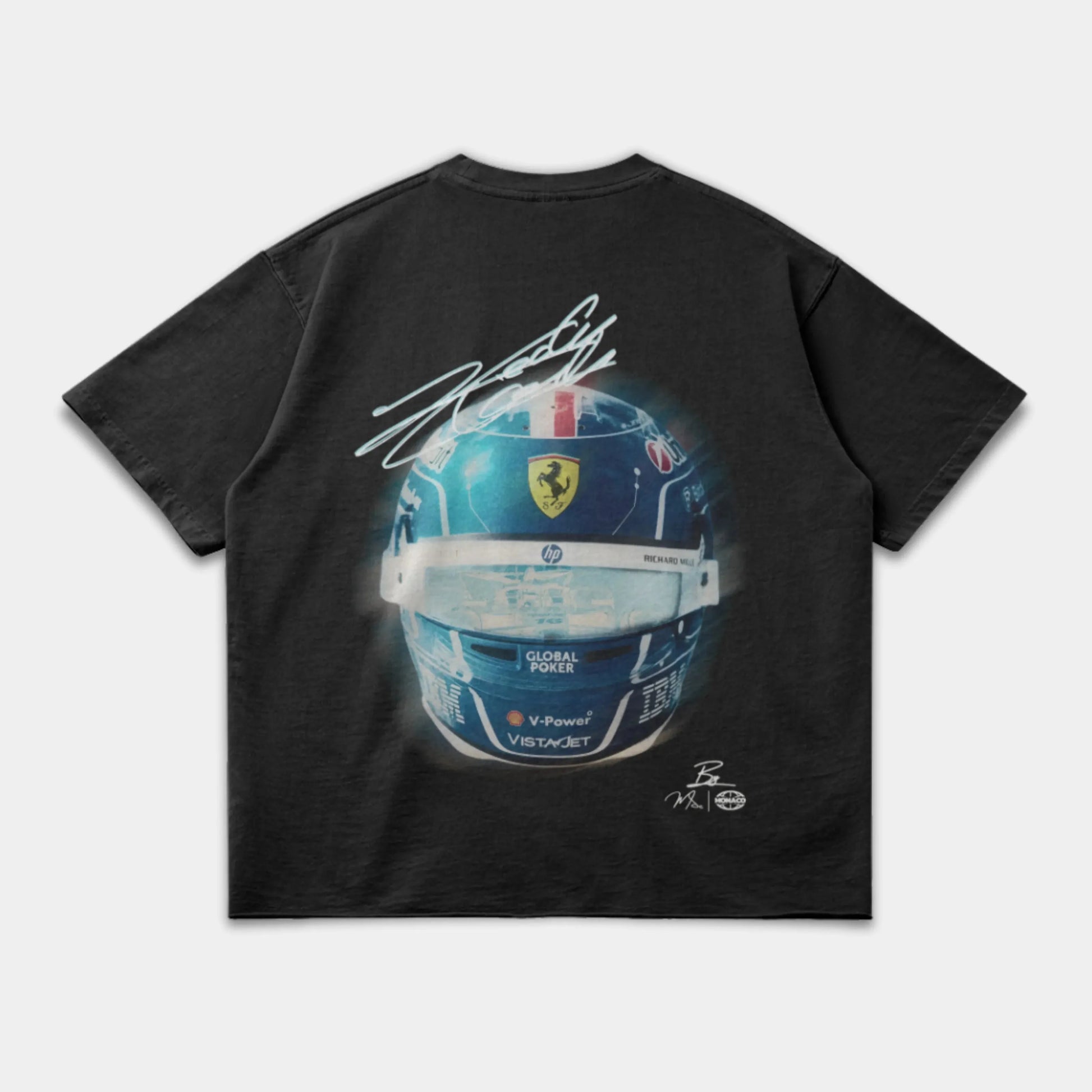 LECLERC MIAMI HELMET TEE - FADED BLACK