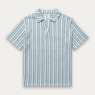 Crochet Beach Polo - Blue