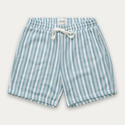 SS26 Crochet Stripe Short - Blue