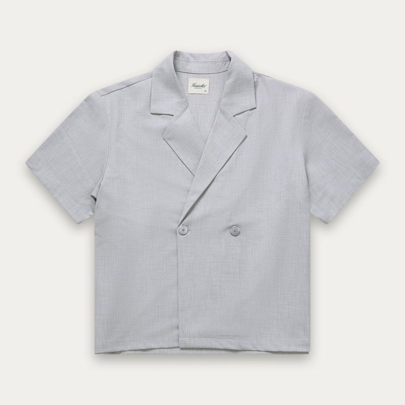 SS26 Breasted Shirt - Light Grey