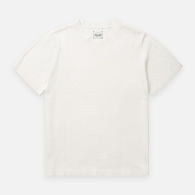 SS26 Linen Knit Tee - Flat White
