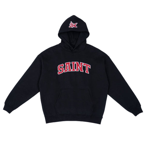 Hoodie "Saint" Black Red