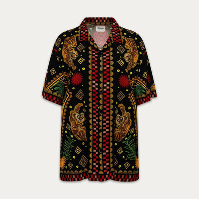 SS26 Beach Shirt - Tiger Black