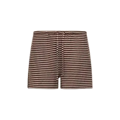Chloe Stripe Shorts - Gradient Brown