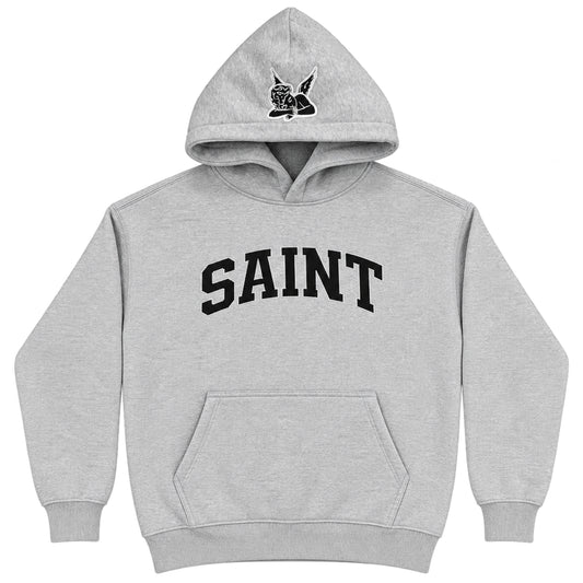Hoodie Saint Logo Grey/Black