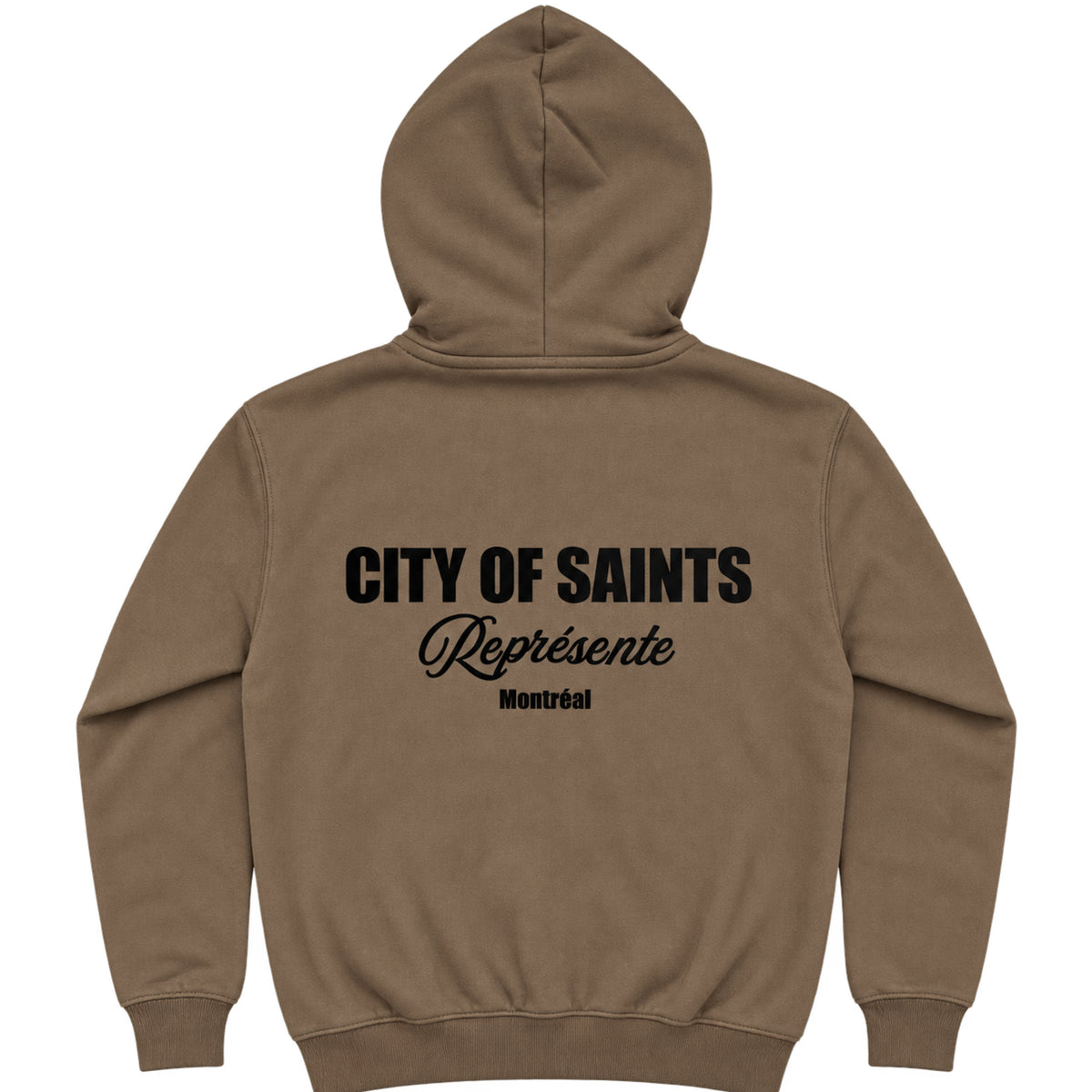 Saint - Represents Brown Zip Up Hoodie (back)