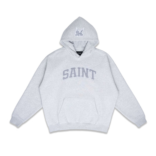Hoodie-Saint-Logo Athletic Grey-GRY