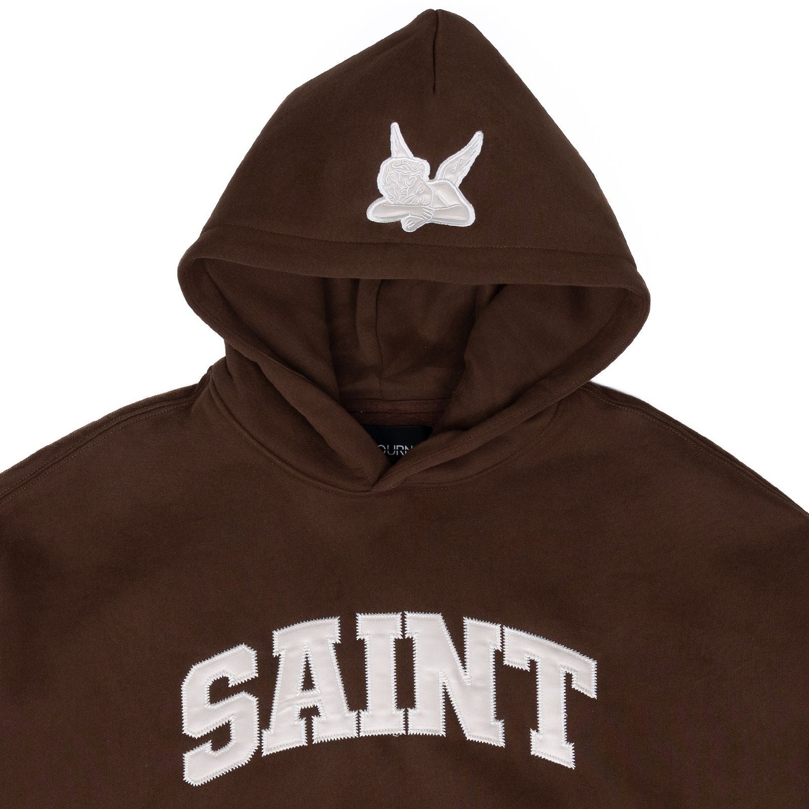 Hoodie-Saint-Logo Brown-VEL