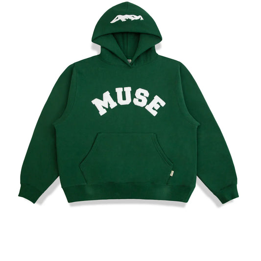 Muse Heavyweight Chenille Hoodie - Green Pine