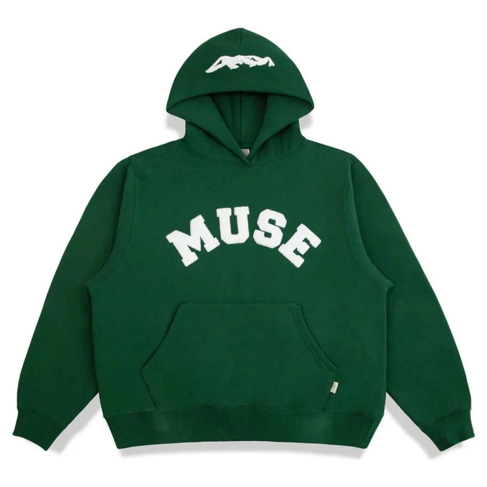 Muse Heavyweight Chenille Hoodie - Green Pine