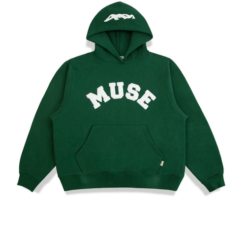 Muse Heavyweight Chenille Hoodie - Green Pine