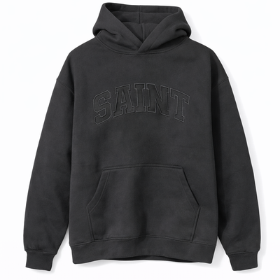 Sweat à capuche - Logo Triple Black College « Saint »