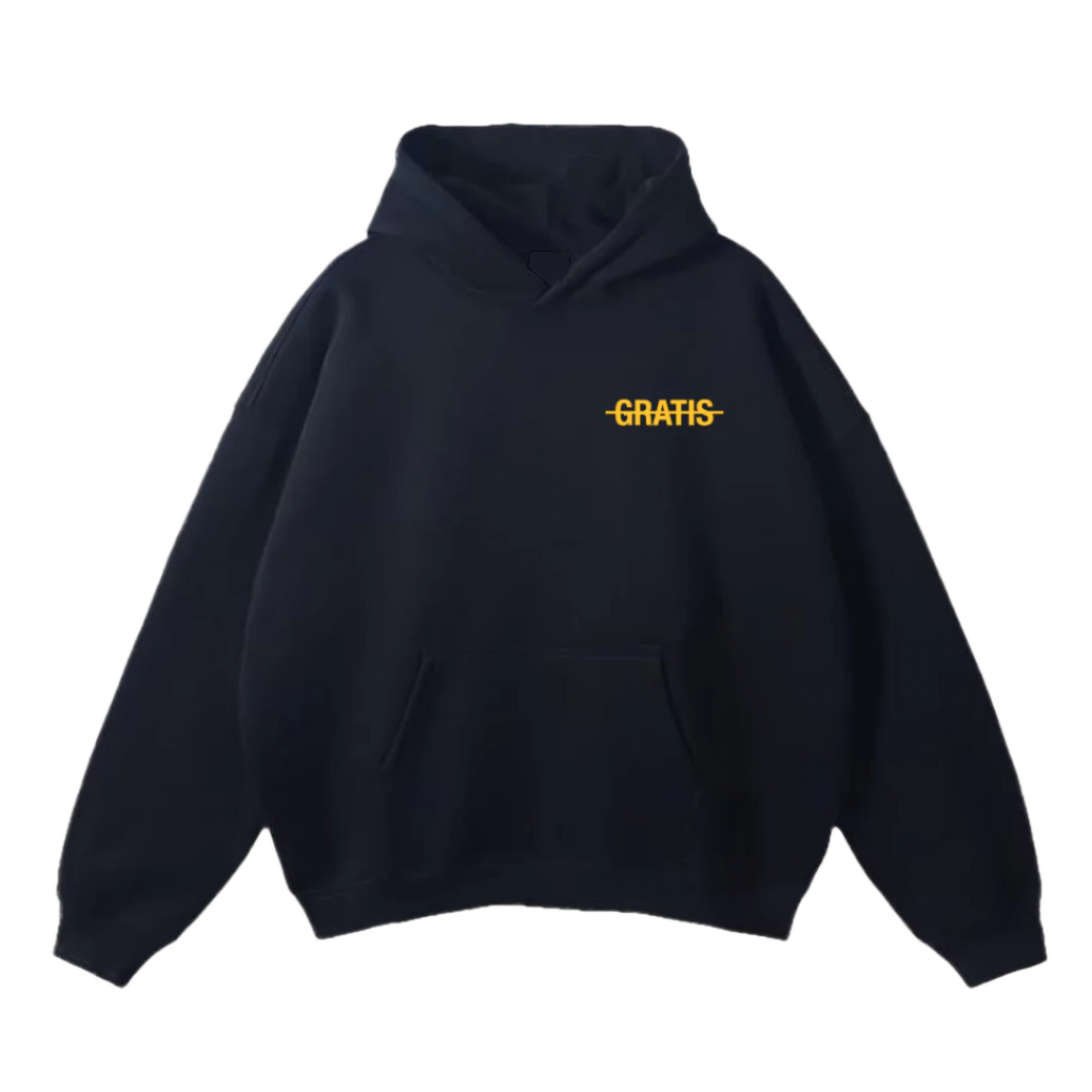 GRATIS "LA VIE GRATIS" Noir/Jaune Hoodie