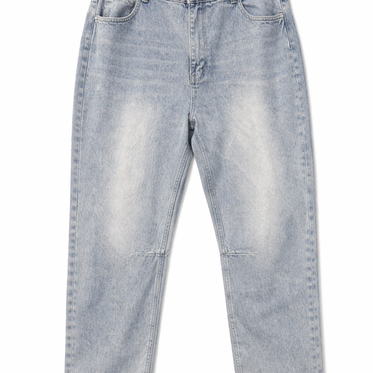 Loose Denim - Bleached Light Blue