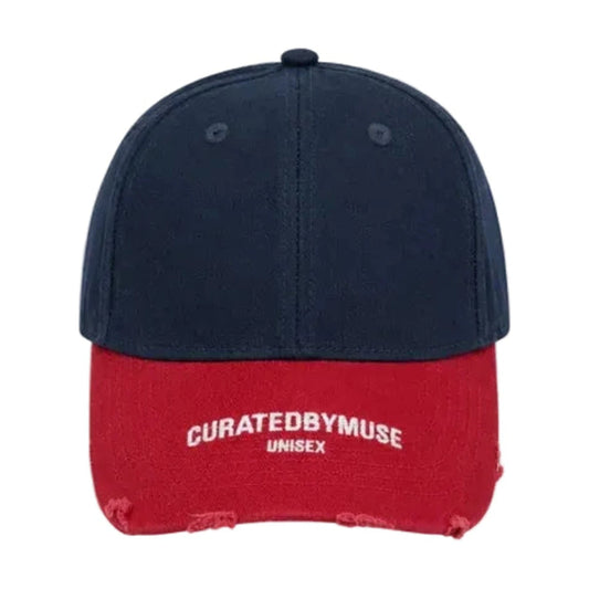 Two-toned Distressed Vintage Hat - Home