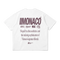 MONACO AESTHETIC TEE - WHITE DEEP MERLOT