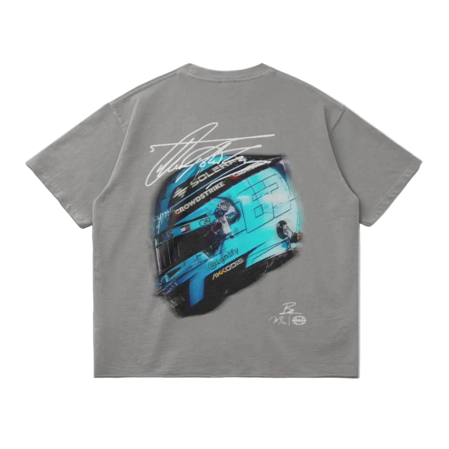 RUSSELL HELMET TEE - LIGHT GRAY