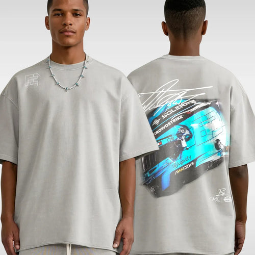 RUSSELL HELMET TEE - LIGHT GRAY