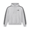 French Terry Striped Hoodie - Sports Grey