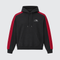 French Terry Striped Hoodie - Redline