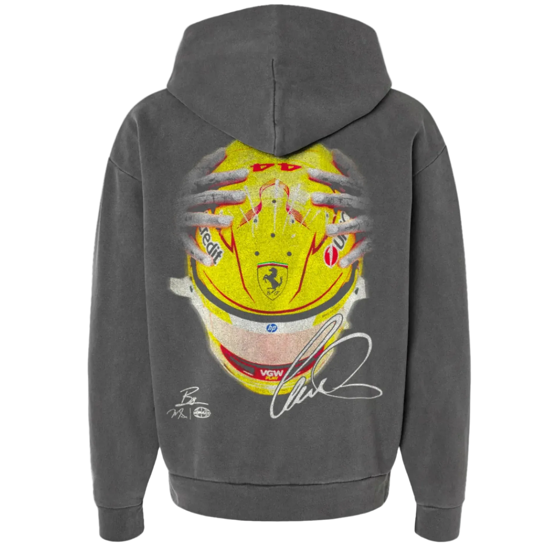 LEWIS HAMILTON FERRARI HELMET HOODIE - GEN1 SHADOW