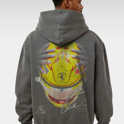 LEWIS HAMILTON FERRARI HELMET HOODIE - GEN1 SHADOW
