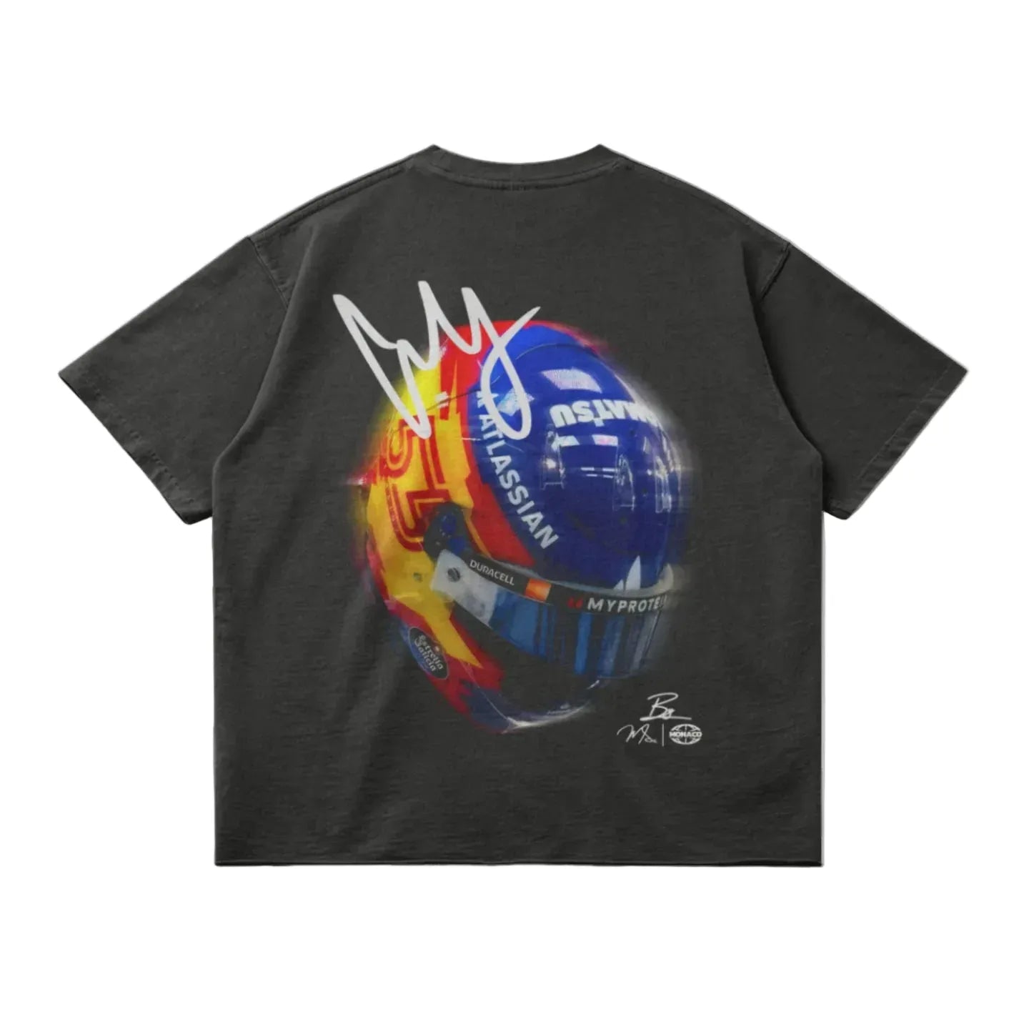 SAINZ HELMET TEE - DARK GREY