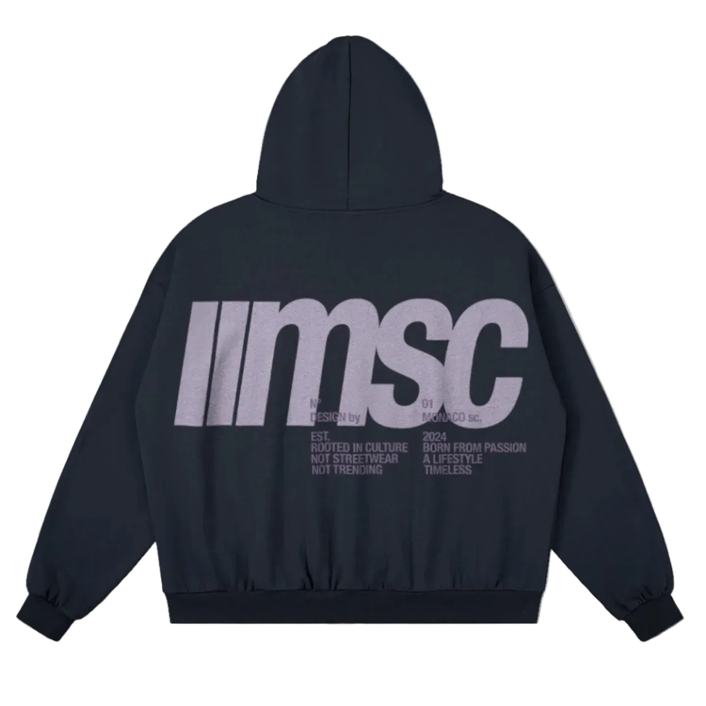 MSC LABEL HOODIE - ATHLEISURE LILAC PLUM