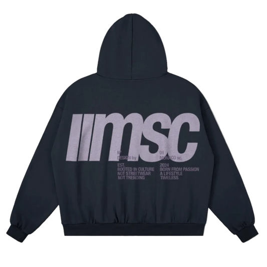 MSC LABEL HOODIE - ATHLEISURE LILAC PLUM