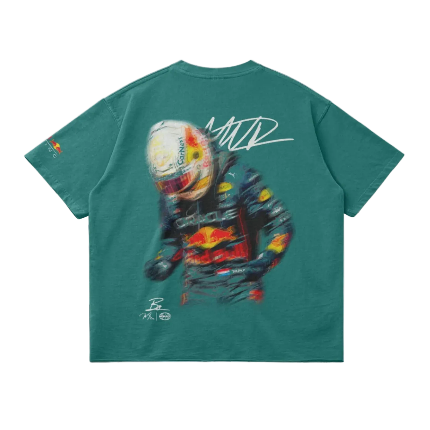 T-shirt Blur Max Verstappen - Vert