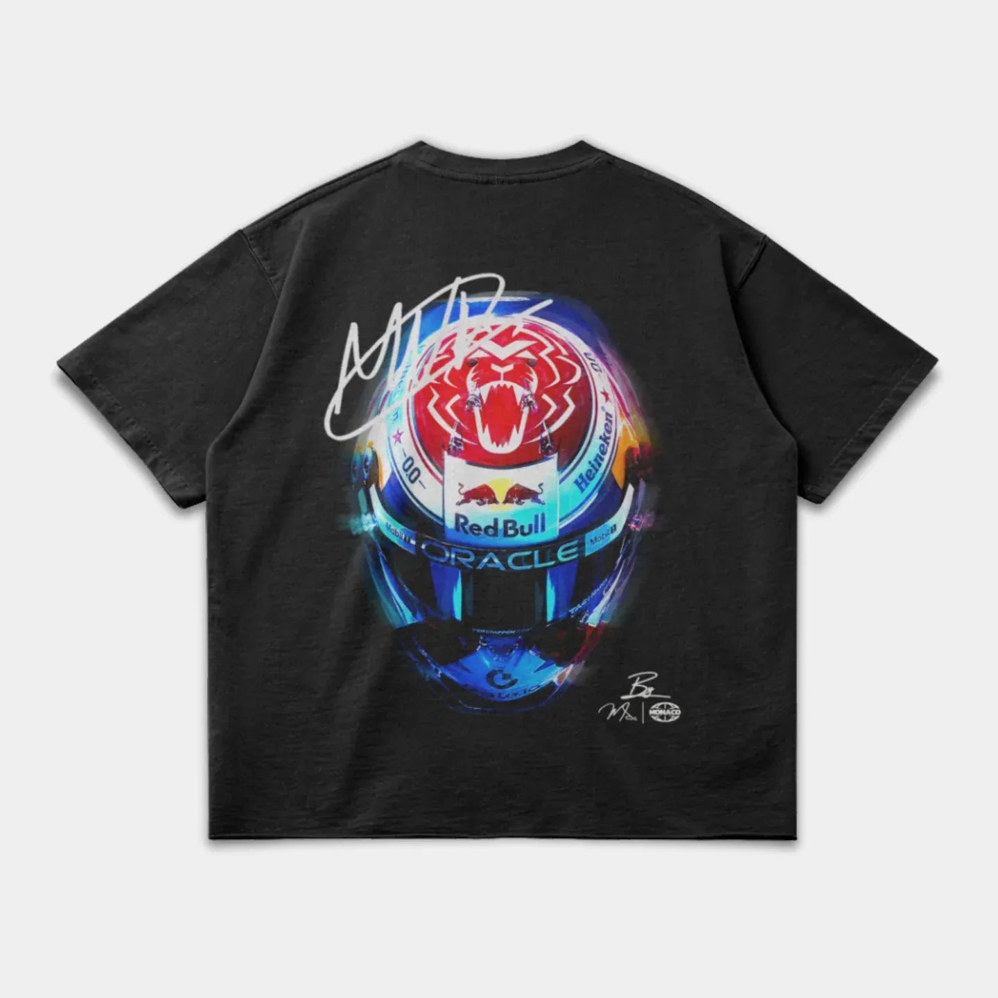 VERSTAPPEN HELMET TEE - FADED BLACK