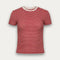 Yasmine Stripe Tee - Gradient Red
