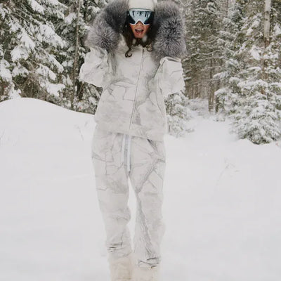 Heavyweight Camo Zip-Up - White Edition