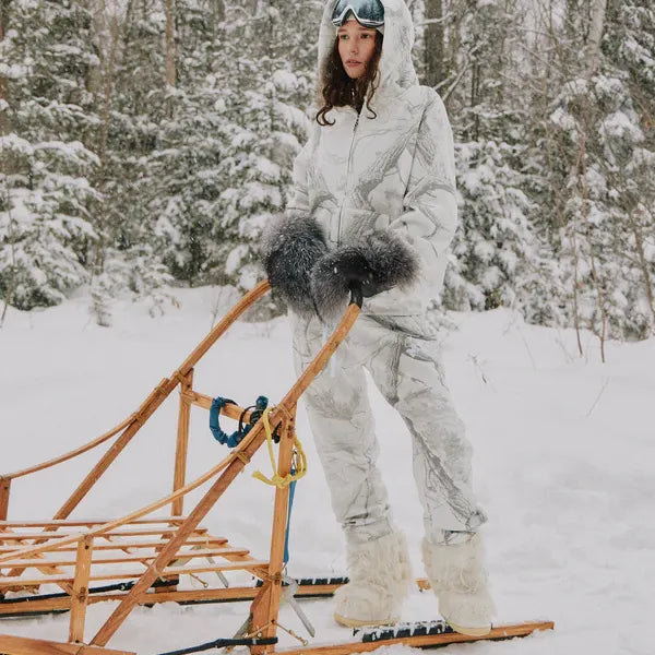 Heavyweight Camo Zip-Up - White Edition