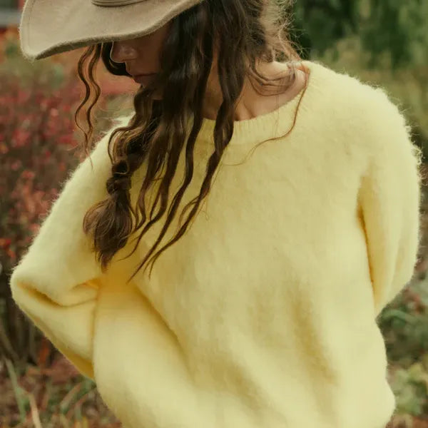 Knit sweater - Custard Butter