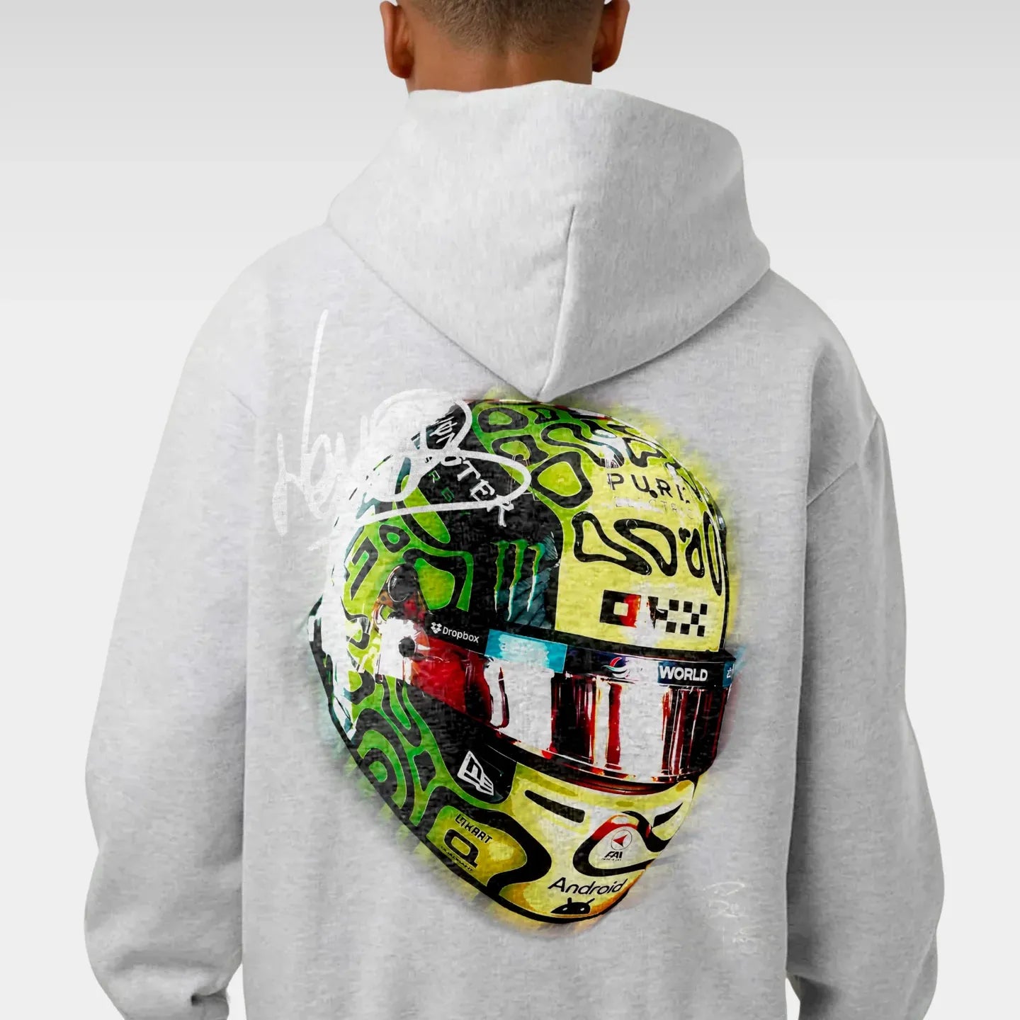 NORRIS HELMET HOODIE - HEATHER GRAY