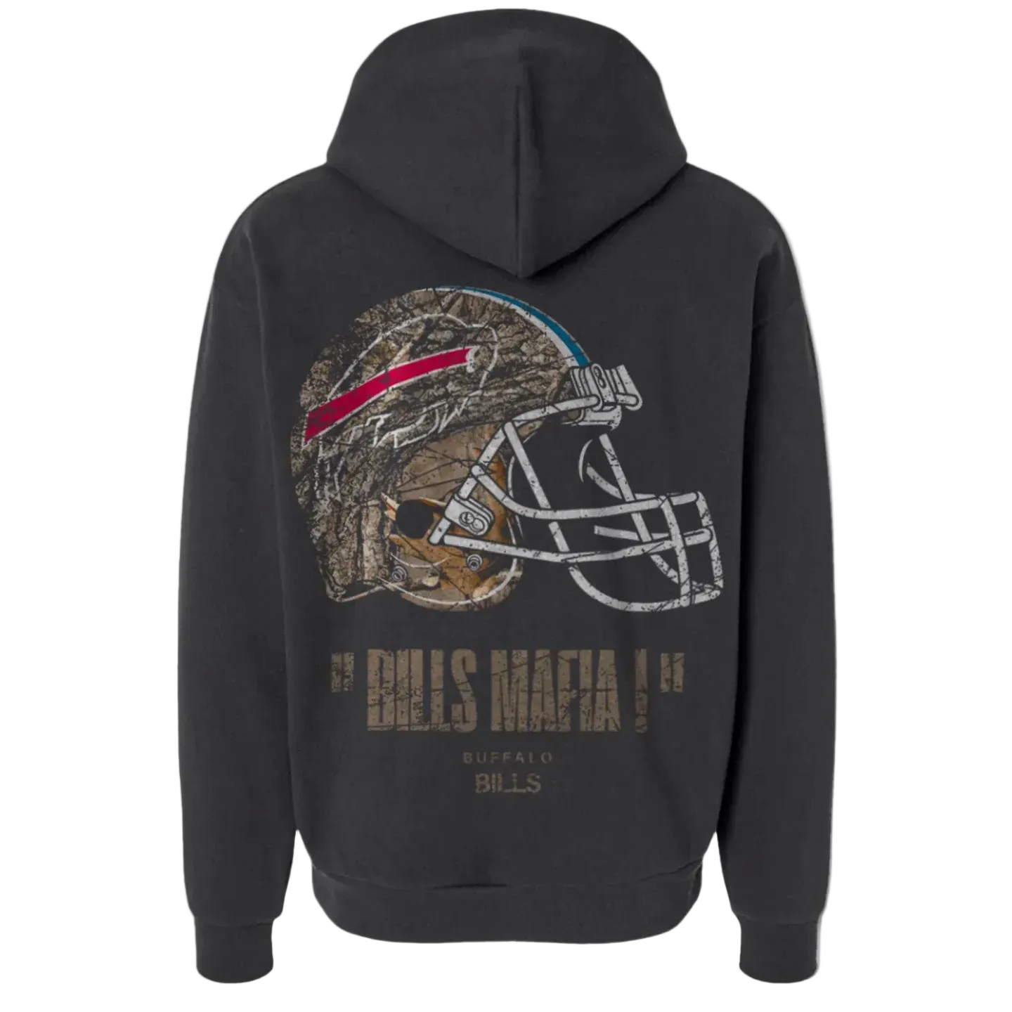 BILLS REALTREE FOOTBALL HOODIE – GEN1 BLACK