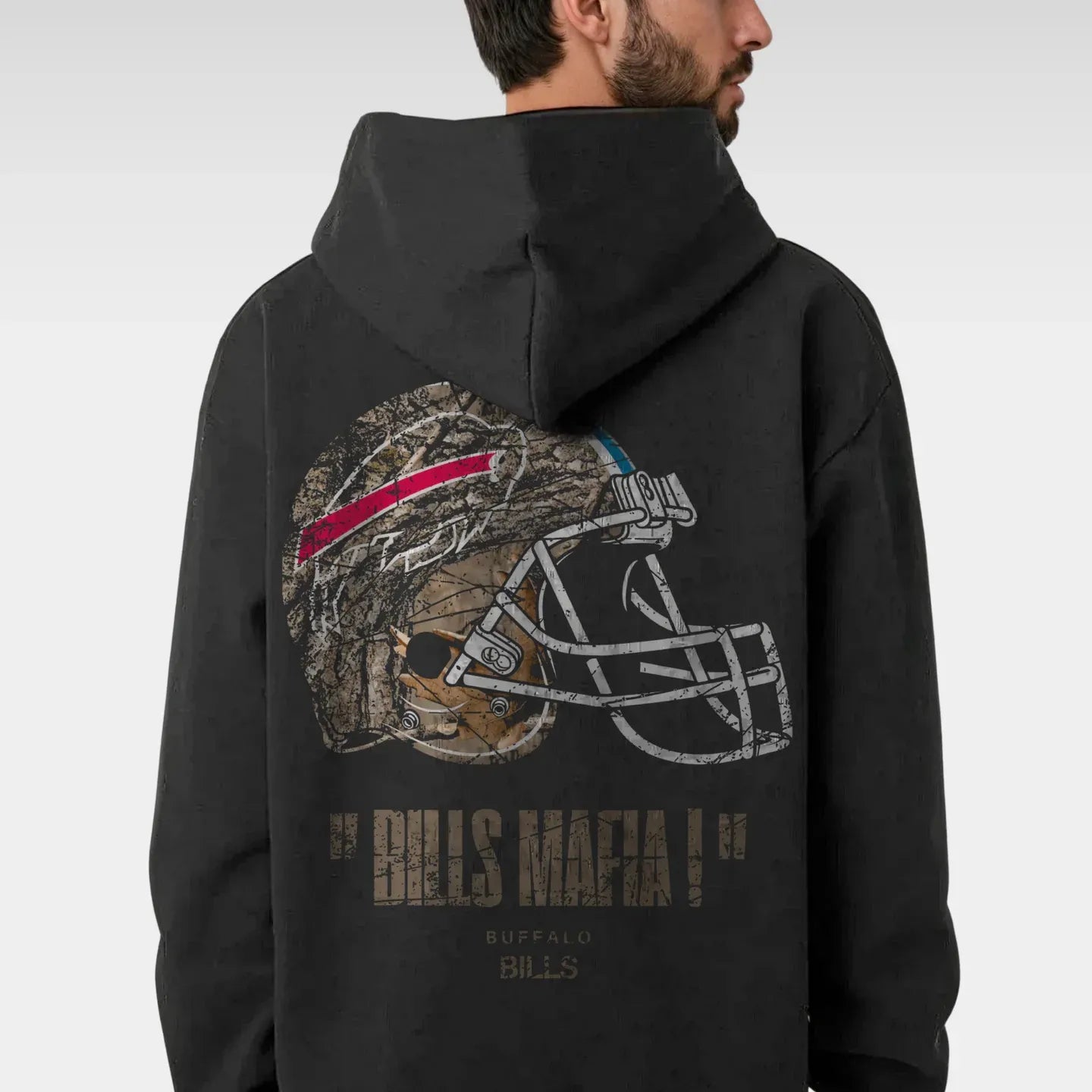 BILLS REALTREE FOOTBALL HOODIE – GEN1 BLACK
