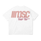 MSC LABEL TEE - WHITE CLAY CRIMSON