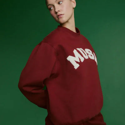 Heavyweight Chenille Sweatshirt - Wine