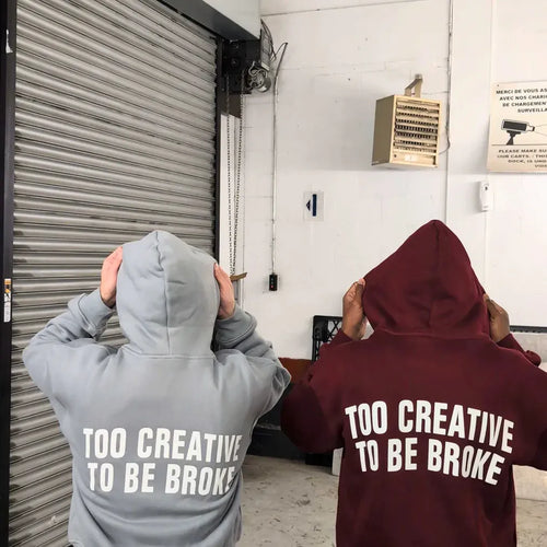 "Riche Et En Santé" Hoodie - Grey