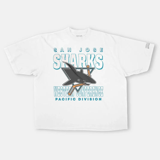 SHARKS SAN JOSE VINTAGE TEE  GEN2 – WHITE