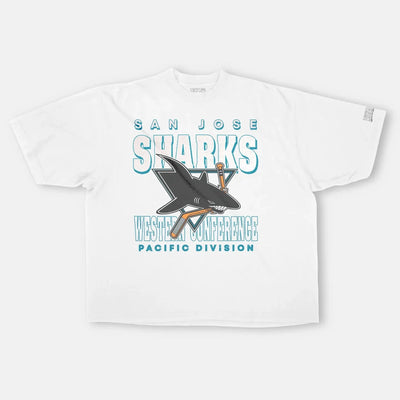 SHARKS SAN JOSE VINTAGE TEE  GEN2 – WHITE