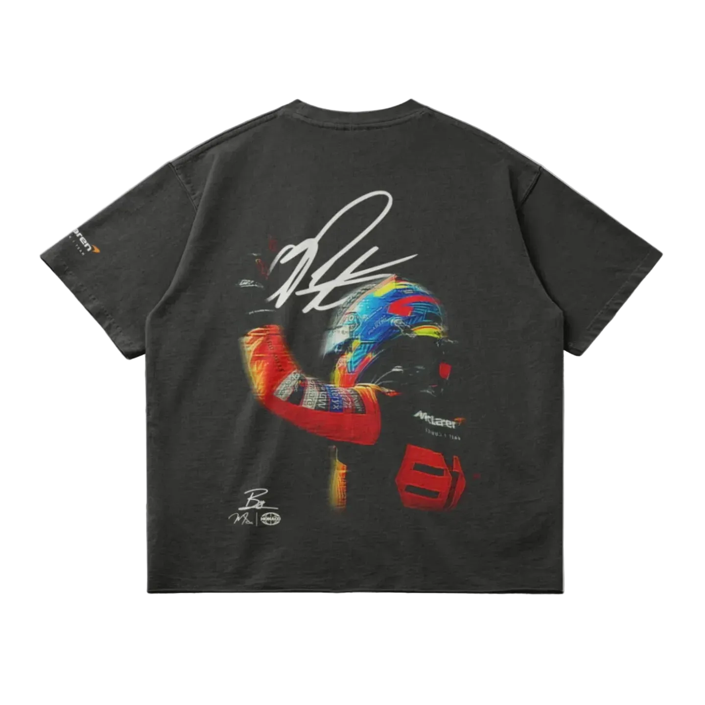 OSCAR PIASTRI BLUR TEE - DARK GREY