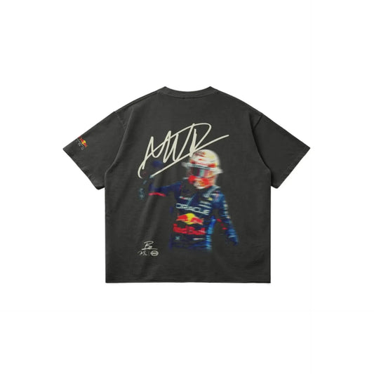 Max Verstappen Blur Tee - Faded Black