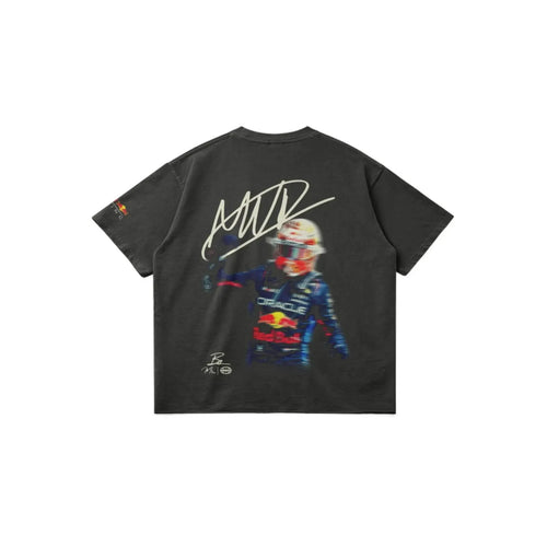 Max Verstappen Blur Tee - Faded Black