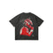 Charles Leclerc Blur Tee - Side Profile - Faded Black