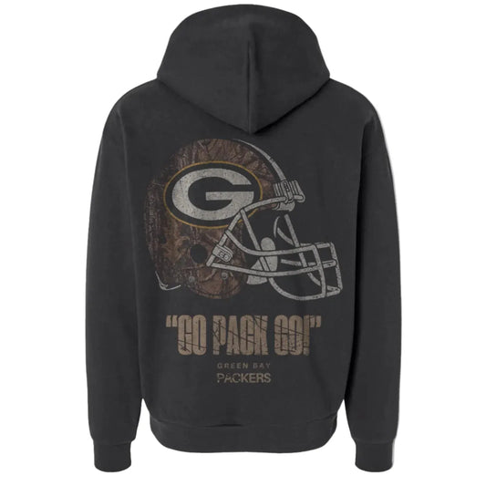 PACKERS REALTREE FOOTBALL HOODIE – BLACK